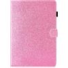 Generico DayQiQiPu Custodia per Huawei MediaPad T5 AGS2-W09/W19/L03/L09 (10,1 Pollici) in Pelle PU con Supporto Motivo Brillante Cover Flip Folio Copertura con Portafoglio e Auto Sleep/Wake Rosa