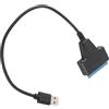 Tomantery Adattatore da USB a Chip ASM1153E Velocità di Trasferimento 6 Gbps per HDD SSD da 2,5 Pollici, per