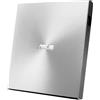 ASUS ZenDrive U9M, Masterizzatore Esterno Ultra Slim 8x, Argento | Supporto M-Disc, USB Type-C e Type-A, Compatibile con Windows e Mac Os, Scrittura dei Dischi Semplificata