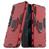 MaiJin Compatibile con Huawei Y9S, Honor 9X, Honor9X Pro Cover, Custodia Armor Anello Cavalletto (Funziona con il Supporto Magnetico per Auto) Case Paraurti (Rosso)