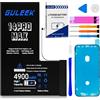 GULEEK Batteria per iPhone 14 Pro Max 4900mAh Alta Capacità Kit Riparazione | Lunga autonomia, prestazioni stabili, protezione da sovraccarico, installazione facile, sostituzione fai da te, uso sicuro