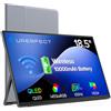 UPERFECT Monitor portatile senza fili 47 cm 100Hz schermo w/10000mAh | 145% sRGB secondo schermo per laptop, monitor da gioco QLED con supporto, borsa e VESA, display esteso per computer, telefono