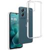REY Cover in Gel TPU Trasparente per Motorola Moto G06 - G06 Power, Ultra Sottile 0,33 mm, Morbido Flessibile, Custodia Silicone
