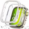 DEALELE Confezione da 2 custodie per orologio compatibili con Huawei Watch FIT 4 Pro, con brillantini e strass, in policarbonato, per uomo e donna (luce stellata + trasparente)