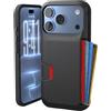 Smartish Custodia a portafoglio per iPhone 17 Pro - Wallet Slayer Vol. 1 [sottile e protettiva] porta carte di credito - Custodia a portafoglio nascosta per Apple iPhone 17 Pro, custodia a portafoglio
