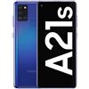 Samsung Galaxy A21s Smartphone, Display 6.5 HD+, 4 Fotocamere Posteriori, 128 GB Espandibili, RAM 4 GB, Batteria 5000 mAh, 4G, Dual Sim, Android 10, Blu