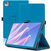 Envibe Custodia per Acer Iconia Tab A12-11MN 12 Pollici, Cover Tablet Acer Iconia Tab A12-11MN, Copertura Protettiva Pieghevole con Supporto per Matita e Cinturino da Polso, Protezione Completa. (Azzurro)