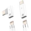Kefiany Adattatore Lightning Femmina a USB C Maschio (2 Pack) per Apple Pencil per iPad 1st Generazione Penna Connettore Sostitutivo Caricatore Ricarica Type C USB-C per Apple Matita Prima Generazione