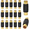 Litinliv 16 Pezzi Adattatore RCA Femmina a Femmina, Connettori RCA Placcati in Oro, Accoppiatore Audio Video per Estensione Cavo Phono, Amplificatore, Subwoofer e Home Theater