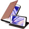 Cadorabo Custodia Libro per Apple iPhone 6 / iPhone 6S in Bruno Cappuccino - con Vani di Carte, Funzione Stand e Chiusura Magnetica - Portafoglio Cover Case Wallet Book Etui Protezione