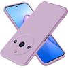 EASSGU Custodia per Realme 11 Pro/Realme 11 Pro+ / Realme 11 ProPlus (6.7 Inches), Cover Morbida in Silicone TPU - Erba Viola