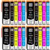 Druckerparadies 33XL Multipack per Epson 33XL XP-540 XP-530 XP-7100 XP-645 XP-640 XP-635 XP-630 XP-900 XP-830 (confezione da 20) T3351-T3364