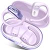 Qecnato Cuffie Open Ear,Cuffie Bluetooth Sport 5.4, 50 Ore, Auricolari Wireless con Ganci, Stereo HD, Auricolare Confortevole, Controllo Tattile, Impermeabili IPX7, Auricolari Running per Corsa Ciclismo,Viola