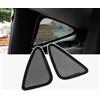 Duleutgnu 2 pezzi di protezione solare per finestrino auto per Tesla Modello 3 X Y accessori per protezione solare modello di protezione triangolare tre tappetini ciechi per protezione (For Model X)