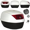 A-PRO Bauletto Moto 28 Litri Scooter Valigia Rigida Universale Completo Piastra Bianco