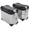 CRUIZER Kit Coppia Valigie Borse laterali moto telai TRK 502 in alluminio Silver Grigio 35 Litri