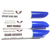 SD COLORS 12 ml Vernice Ritocco con Pennello, Vernice Trasparente e Primer - Speedy Blue (ZWG) - Compatibile con Suzuki - Riparazione di Graffi, Scheggiature e Verniciatura