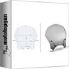 MOTOTOPGUN givi cupolino universale fumé 140s + attacco compatibile con moto guzzi v7 850 stone/special 2021 2022 2023 2024 mototopgun