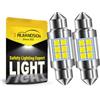 Ruiandsion Lampadina LED Festoon 36mm 6000K Bianca Canbus, 6-30V Non Polare 600Lm 0.32W, per Luci Interne Auto Plafoniera Targa Bagagliaio, 2 Pezzi