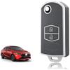 TOOMUME Cover Chiave Auto per Mazda 2 3 5 6 CX-30 CX-3 CX-5 CX-7 MX-5 RX-8 | Silicone Morbido, Antiurto, Anticaduta, Antigraffio, Custodia Protettiva Chiave per Demio Axela Atenza Miata, 2 Tasti