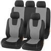 EOYLBFWH Completo Coprisedili Auto, per Suzuki SX4/SX4 S-Cross 2000-2024 Facile Pulire Coprisedili Anteriori e Posteriori Resistente Sporco Set Auto Interno,D-Normal