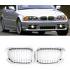MAGICKIT Coppia di griglie per radiatore Sport Performance, cromate, per BMW Serie 3 E46 1998-2001, griglia singola, per reni (1998-2001, 2 porte cromate)