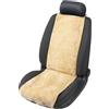 Walser coprisedile in pelle d'agnello Cosmo, coprisedile per auto in 100% pelle d'agnello, coprisedile, protezione per sedili in pelle d'agnello, copertura protettiva in pelliccia beige
