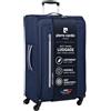 Pierre Cardin Cion Soft Sided Luggage with Stress Tested Durable Wheels | Telescopic Drag Handle Suitcase with Packing Straps CL610M, grigio., m, M: 69 cm