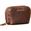 STILORD Junis Astuccio Portachiavi in Pelle RFID Borsellino Portachiavi in Cuoio Autentico Portamonete per Chiavi e Monete con Confezione Regalo per Uomo e Donna Colore:kara - cognac