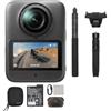DJI Osmo 360 II Combo Standard, fotocamera 8K 360° | Imaging 360° HDR nativo 8K/60 fps, concentrato di potenza 4 in 1, 105 GB di memoria integrata, gamma dinamica di 14,5 stop