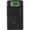 Generico Camera Charger Humanized - Black Battery Slim Travel Portable Compact | LCD Battery Charger | Smart Battery Charger For Digital Camera | Battery Slim USB Charger, Humanized Small Travel Charger,