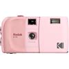 KODAK EC35 - Fotocamera a pellicola da 35 mm, riutilizzabile, senza messa a fuoco, flash integrato, copertura scorrevole, compatibile con principianti (Singolo, Rosa fard)