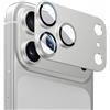 Wigento Vetro protettivo per fotocamera 9H per Apple iPhone 18 Pro, cornice | Copertura completa dell'obiettivo, alta trasparenza, copertura completa, telaio in metallo + vetro temperato