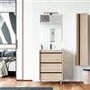 DEGHI Mobile bagno a terra 60 cm rovere atlas con lavabo - Maestro