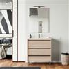 DEGHI Mobile bagno a terra 80 cm rovere atlas con lavabo - Maestro