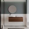 DEGHI Mobile bagno portalavabo 120 cm rovere deciso con lavabo sx - Deck