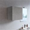 DEGHI Pensile bagno 55x50 h cm con anta reversibile grigio pietra - Plain
