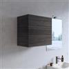 DEGHI Pensile bagno 55x50 h cm con anta reversibile rovere grigio - Plain