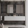 DEGHI Mobile bagno sospeso 180 cm bianco opaco con lavabo - Deck