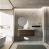 DEGHI Mobile bagno sospeso 120 cm con 3 cassetti frassino reale e lavabo - Roxas
