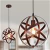 DELIPOP Lampadario a Sospensione E27, Vintage Lampada da Soffitto Globo | 110cm Regolabile Plafoniera para Sala da Pranzo Dormitorio Cocina Soggiorno