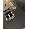 Officine Panerai NEW Bracelet Caoutchouc for PANERAI 24mm Black for logo Luminor boucle pin