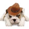 Generic Cappello da cowboy per gatto cane Halloween cappelli con sottogola | Piccolo cappello da cowboy per cosplay, per gattini, cuccioli, feste, Natale, compleanno, vacanze, foto