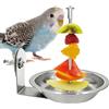 Generico Mangiatoia Per Gabbie Per - Spiedino Di Frutta In Acciaio Inossidabile | Supporto Per Frutta E Verdura Per Animali Domestici Cockatiel Conure Gabbia Per La Casa Per Alimenti Per Uccell