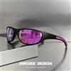 MODEO Occhiali da sole sportivi polarizzati neri - C7 Purple