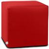 ARKETICOM Dado Pouf Poggiapiedi CUBO Ecopelle Sfoderabile Puff Rosso 35
