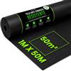 Green Thumbz Telo Pacciamante 1m x 50m - Geotessile Antierbacce per Giardino 50g/m², Resistente agli Strappi, Permeabile all'Acqua e Resistente ai Raggi UV