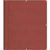 SYDE Paravento per balcone, colore terracotta, 120 x 800 cm | 100% poliestere Oxford, impermeabile e antivento, con occhielli in alluminio, per terrazza, giardino, piscina