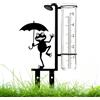 DAZZTIME Pluviometro da Giardino,Pluviometro per Giardino,Decorazione da Giardino | Misuratore Pioggia Esterno,Decorazione da Giardino Pluviometro Antigelo,per Misurare la Pioggia,per Giardino,Prato,Terrazza