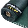 OWIJI Telo Ombreggiante Esterno Rete 90% Recinzione 1,5x10 m Giardino Terrazzo Balcone Tenda Parasole Oscurante Privacy Ombra UV Antistrappo Antivento Coperture Antistrappo Cancelli Ringhiere